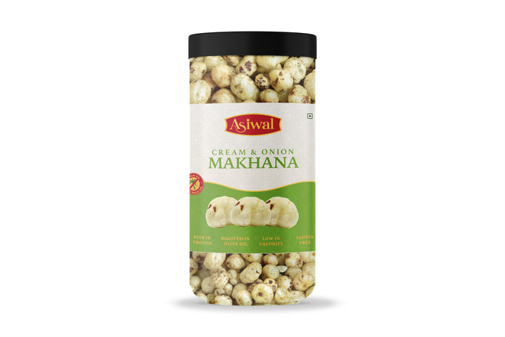 Asiwal Cream & Onion Roasted Makhana (90g)