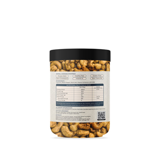 Asiwal Black Pepper Roasted Cashews (200g)