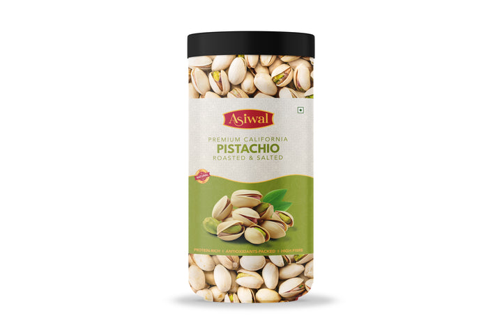 Asiwal California Pistachios Roasted & Lightly Salted (400gm)